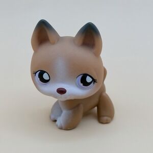 Littlest Pet Shop LPS Brown German Shepherd Puppy Dog #112